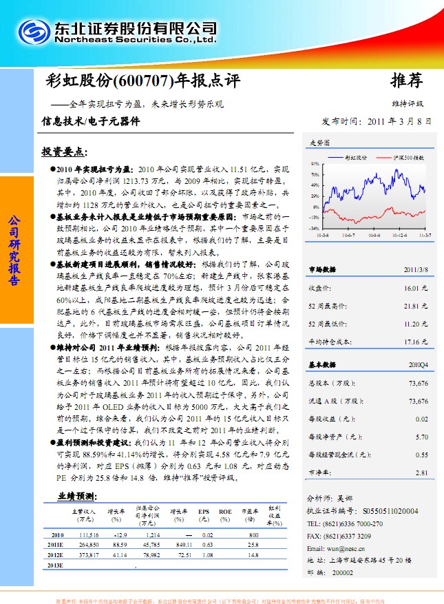 �ʺ�ɷ�(600707)�걨����