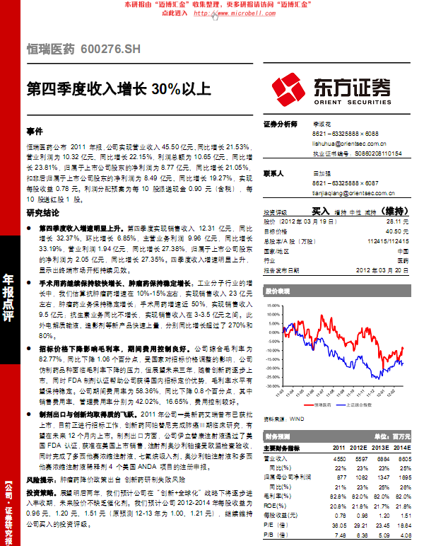 ����ҽҩ-600276-���ļ�����������30%����