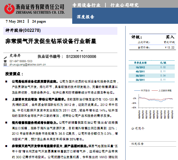 �񿪹ɷ�-002278-�ǳ�����������������豸��ҵ����